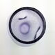 Purple bubble blown glass vase
