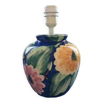 Pied de lampe italienne fleuri