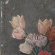 Table oil on cardboard the tulips hatched 30s
