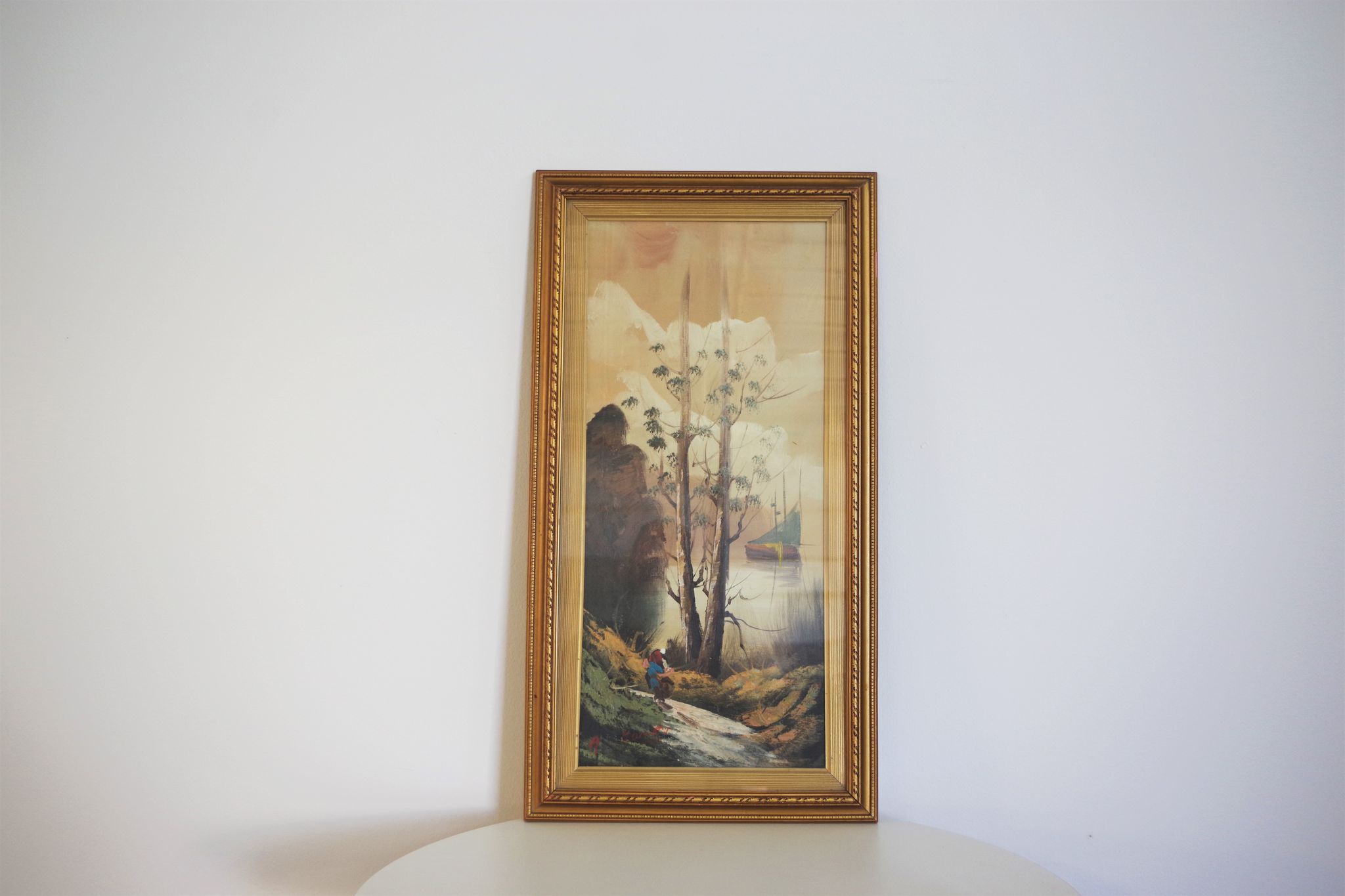 Paintings, oil on canvas, Moretti, 1970, set of 3