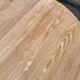 Scandinavian round extendable dining table stripped in raw oak 1980