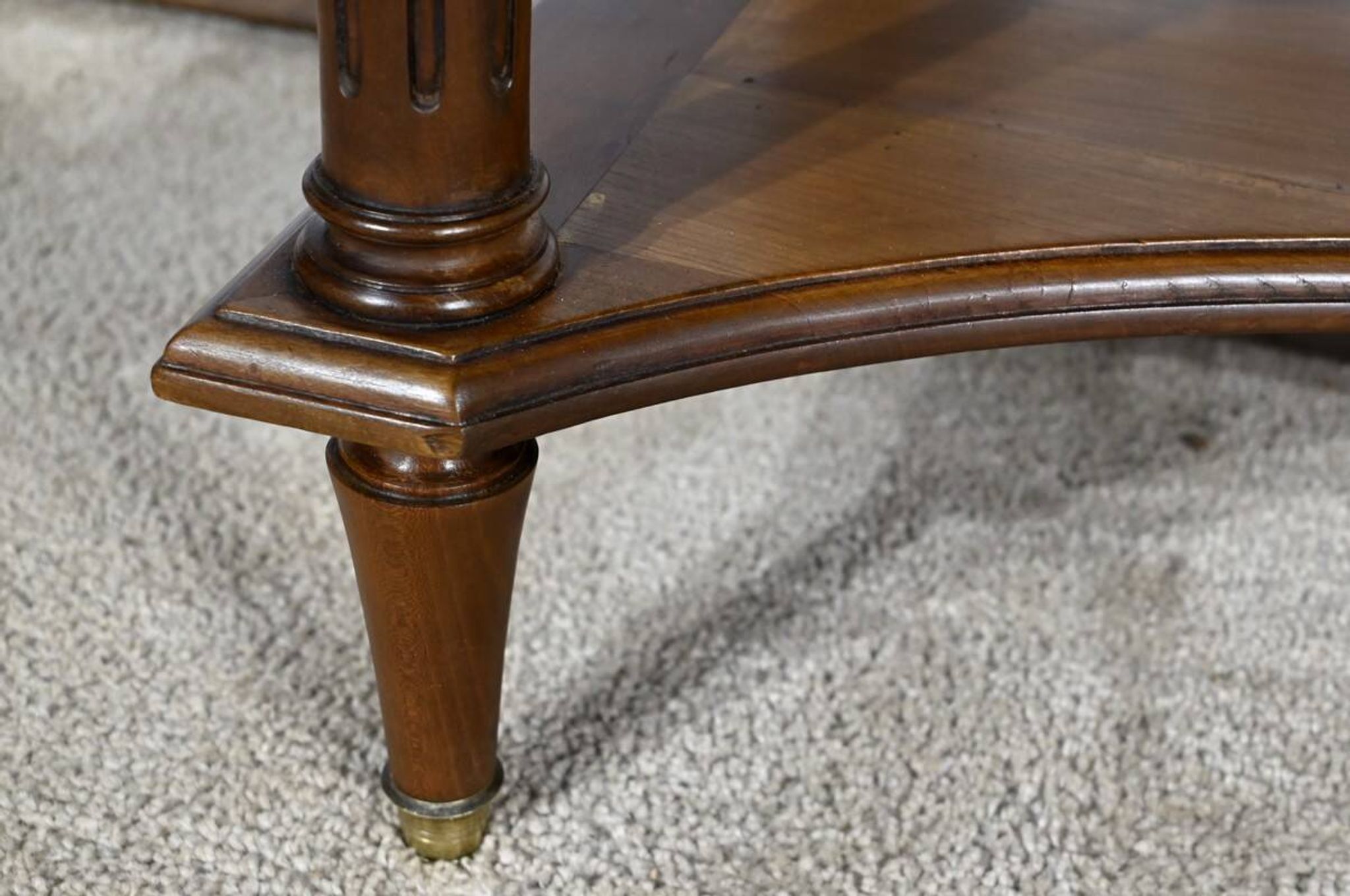Table console en merisier, style Louis XVI, fin XIXème