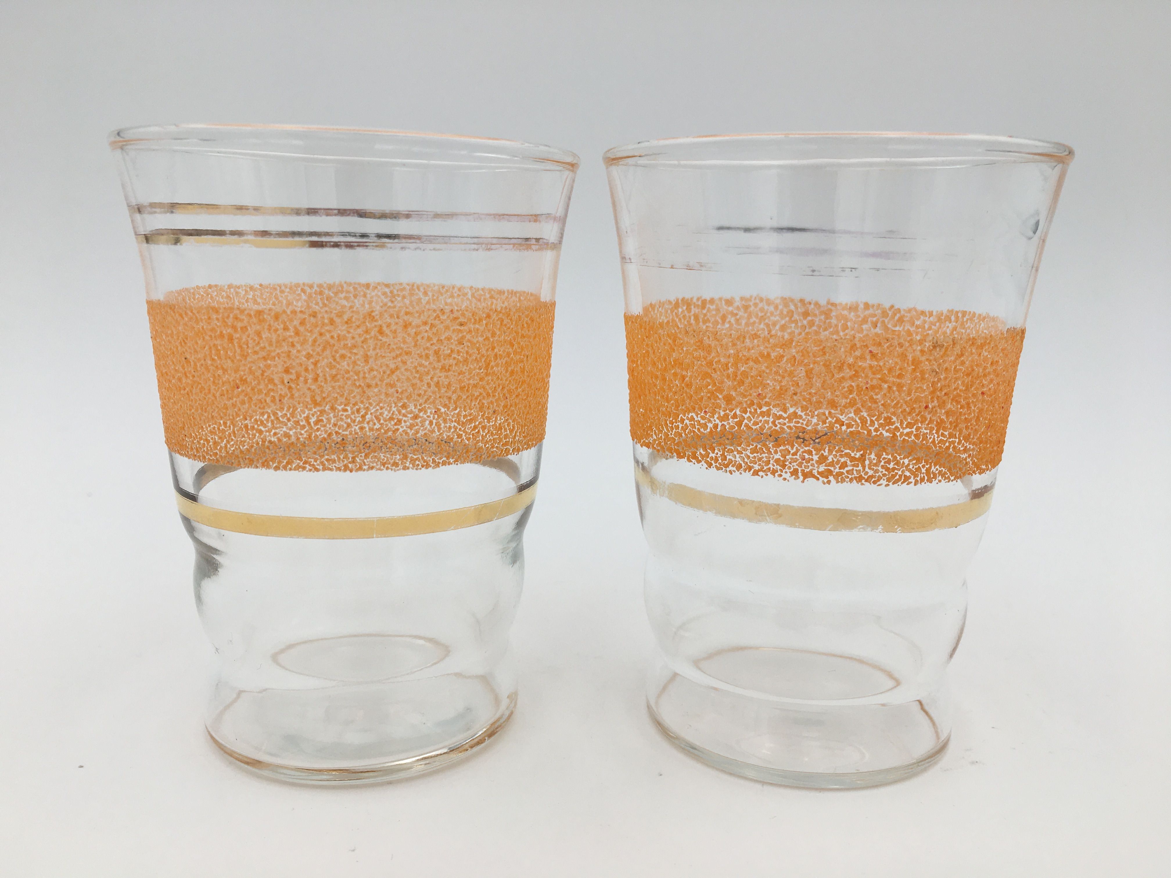 Set of six vintage glasses