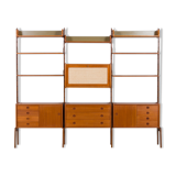 Scandinavian  free standing  Ergo wall unit bar cabinet and 3 cabinets and with 7 shelves,  by John