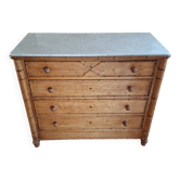 1920 faux bamboo chest of drawers