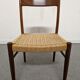 Pair of Danish chairs in teak and rope from the 60s/70s