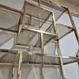 Vintage 1970s golden designer shelf