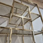Vintage 1970s golden designer shelf