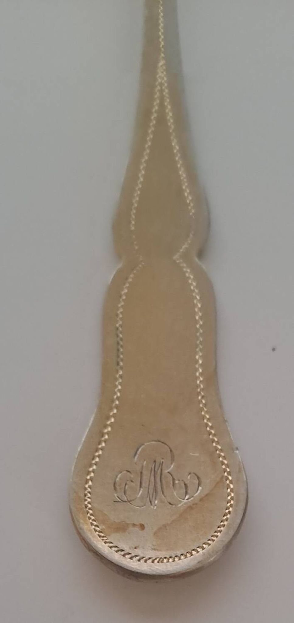 6 small solid silver teaspoons Minerva