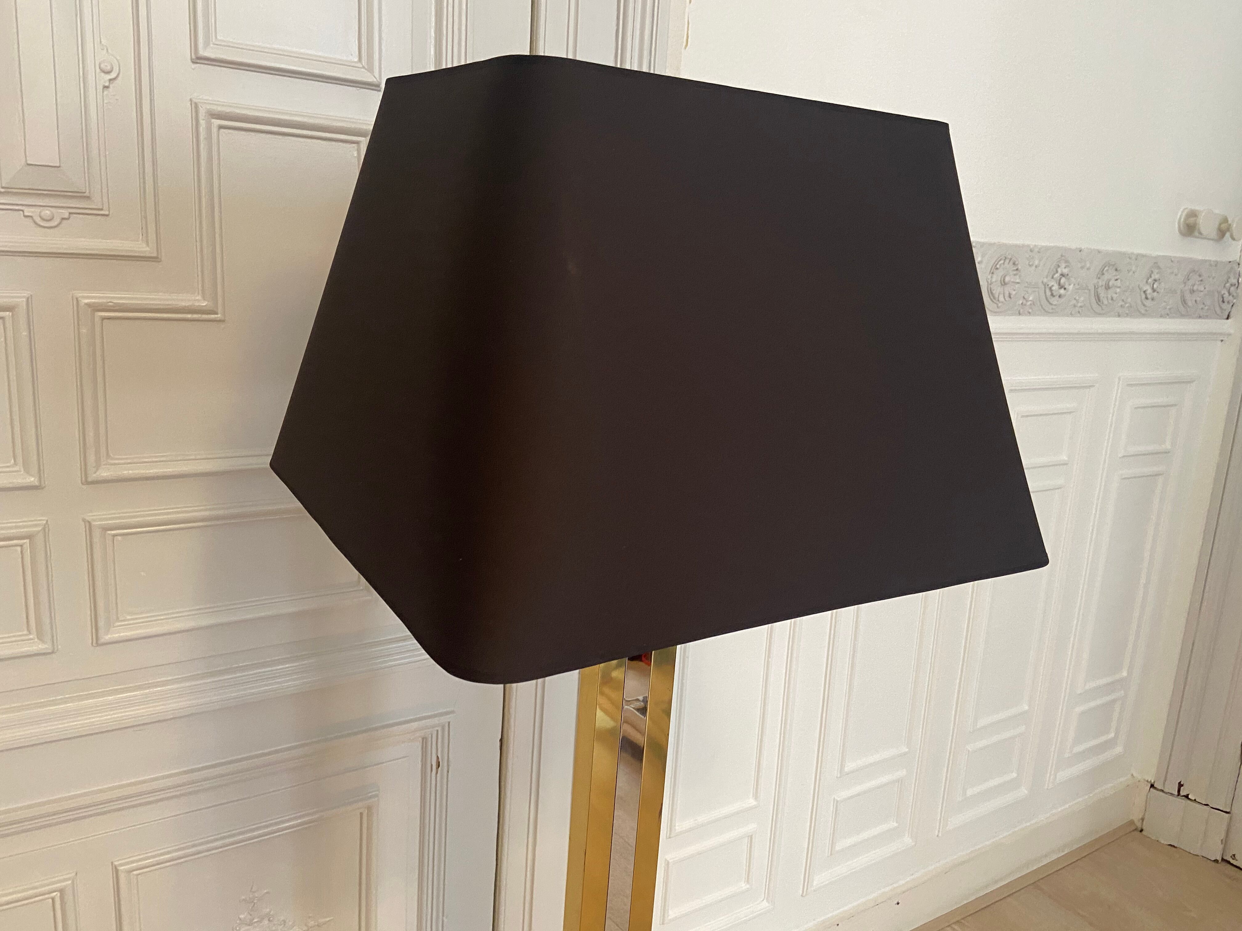 Chrome and gold lamp, Italy, 1970