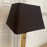 Lampadaire chromé et doré, Italie, 1970