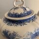 Old teapot with blue and white lid Villeroy and Boch Burgenland