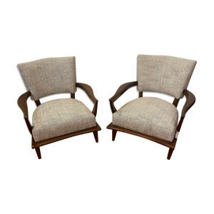Paire de fauteuils Etienne henri Martin