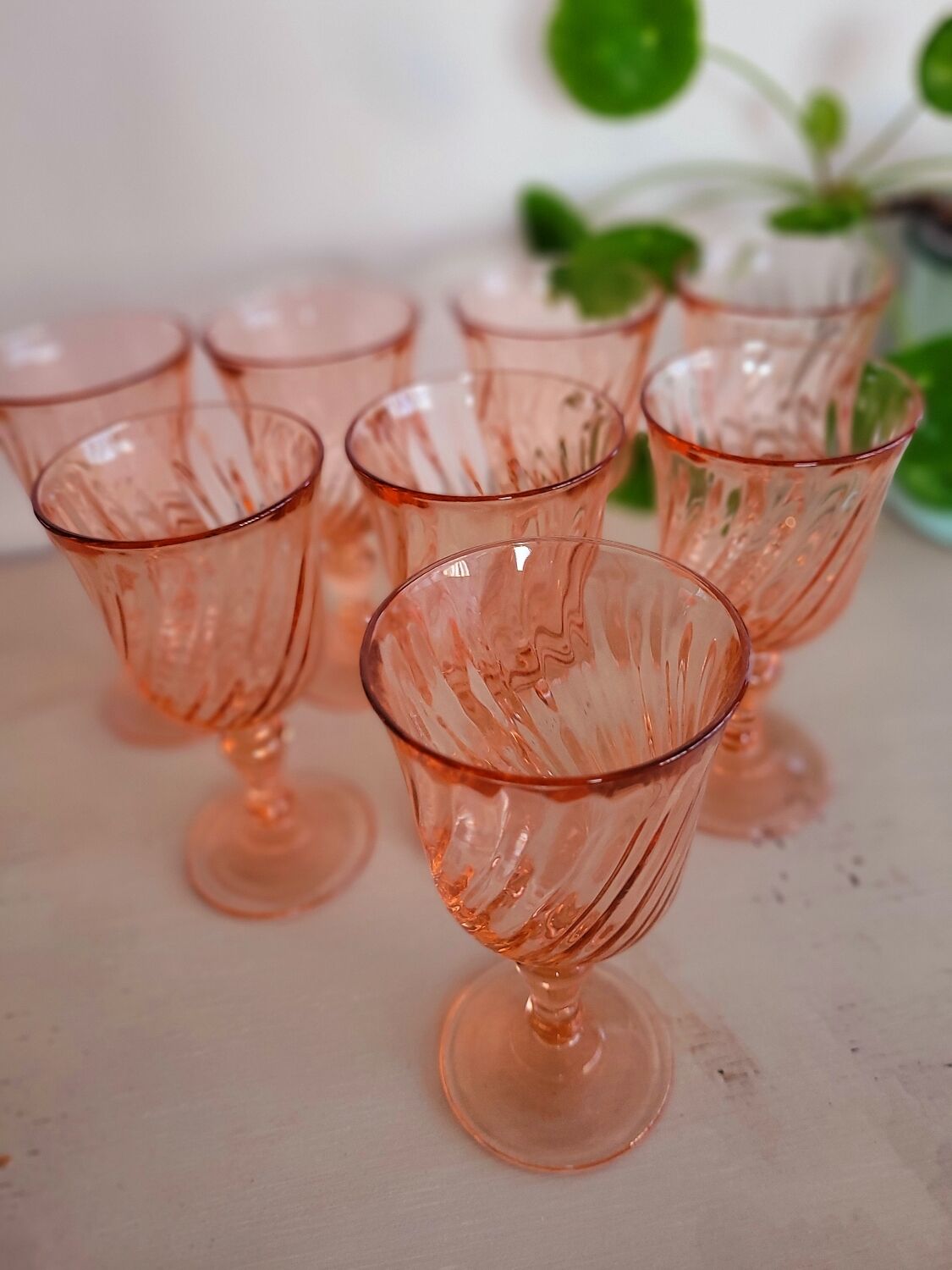 8 verres rosaline