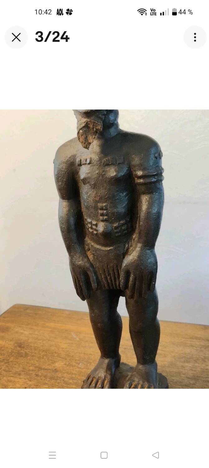 Ancient mystical husband fetish sculpture, Blolo Bian Baoulé