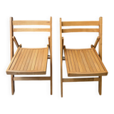 Pair of folding chairs from the 1980s