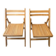 Pair of folding chairs from the 1980s
