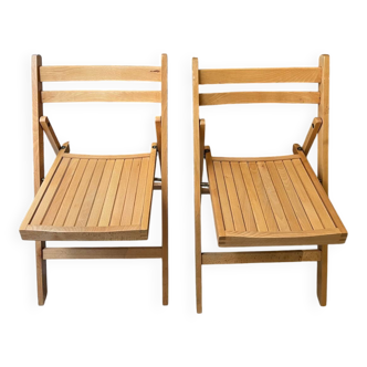 Pair of folding chairs from the 1980s