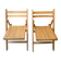 Pair of folding chairs from the 1980s