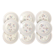 Lot de 9 assiettes à dessert anciennes