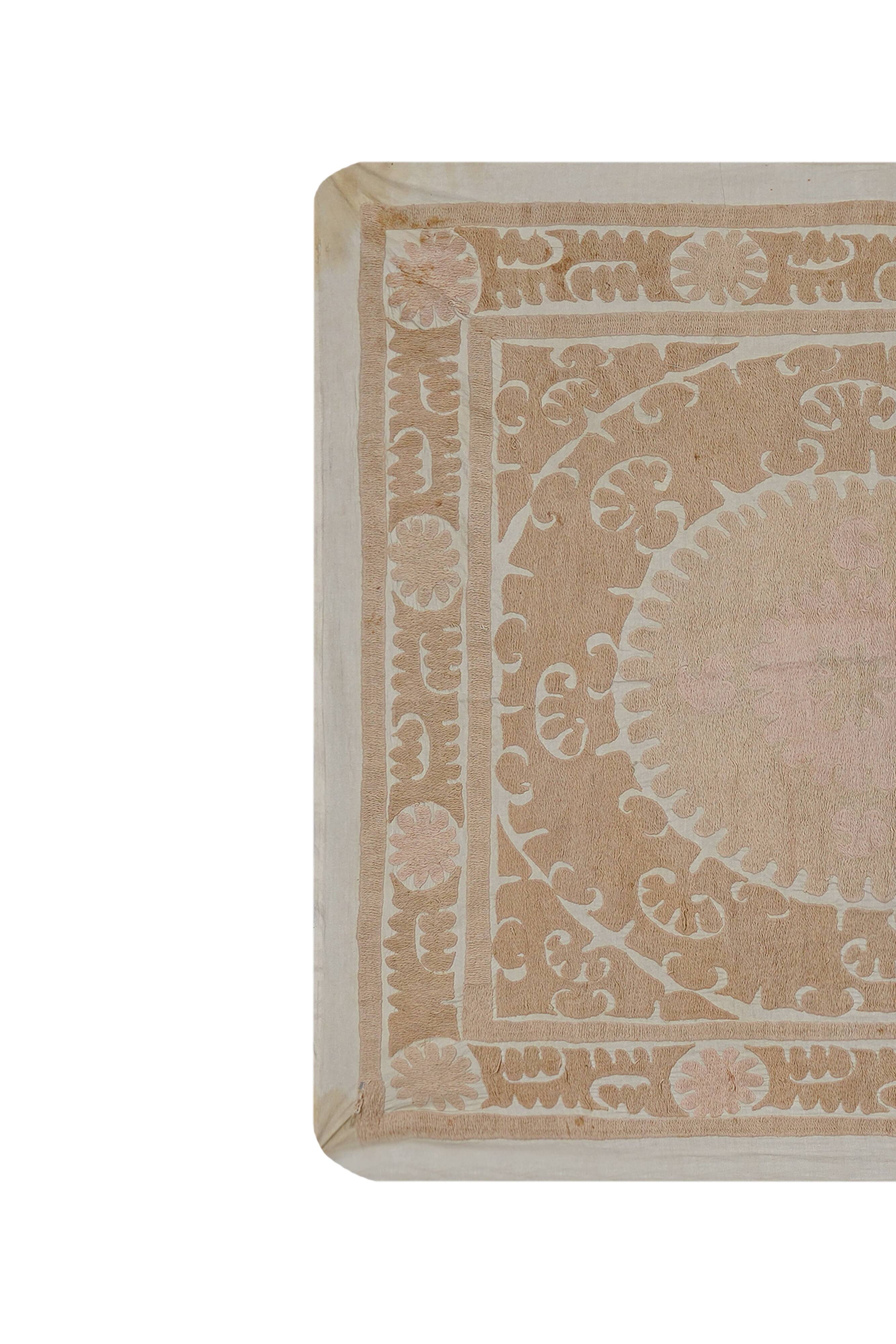 Vintage Turkish hand-knotted rug 132x132 cm