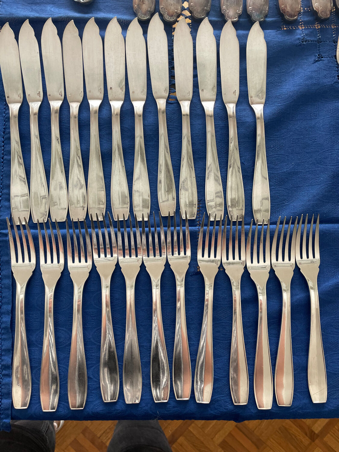 Christofle Fish Cutlery Set - Silver plated - 24 pieces