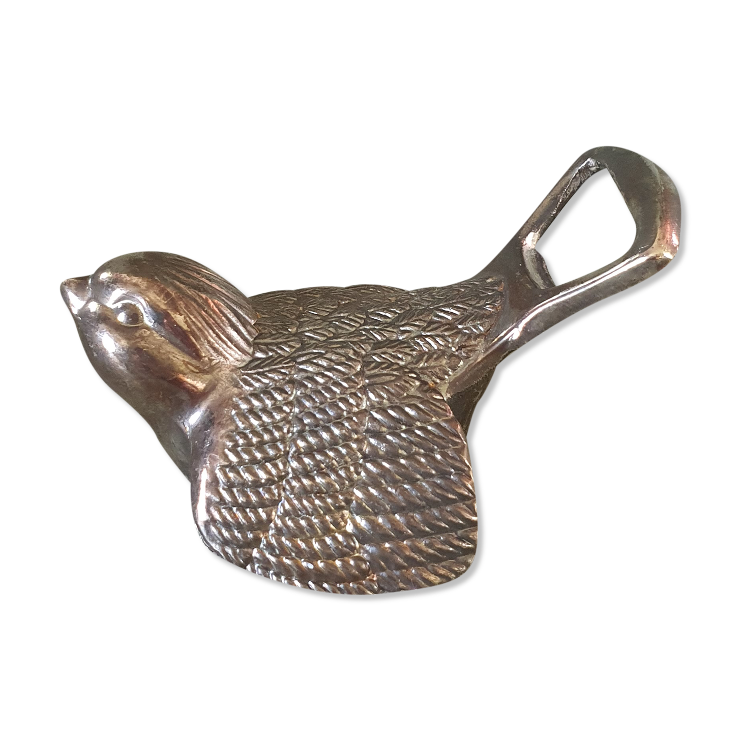 Vintage metal bird bottle opener