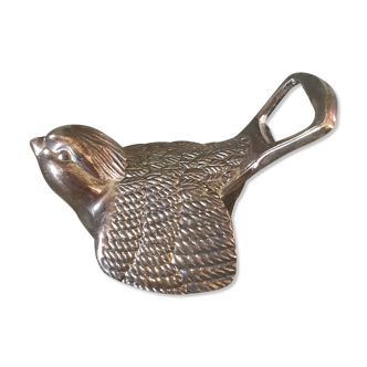 Vintage metal bird bottle opener