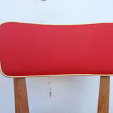 2 vintage red chairs