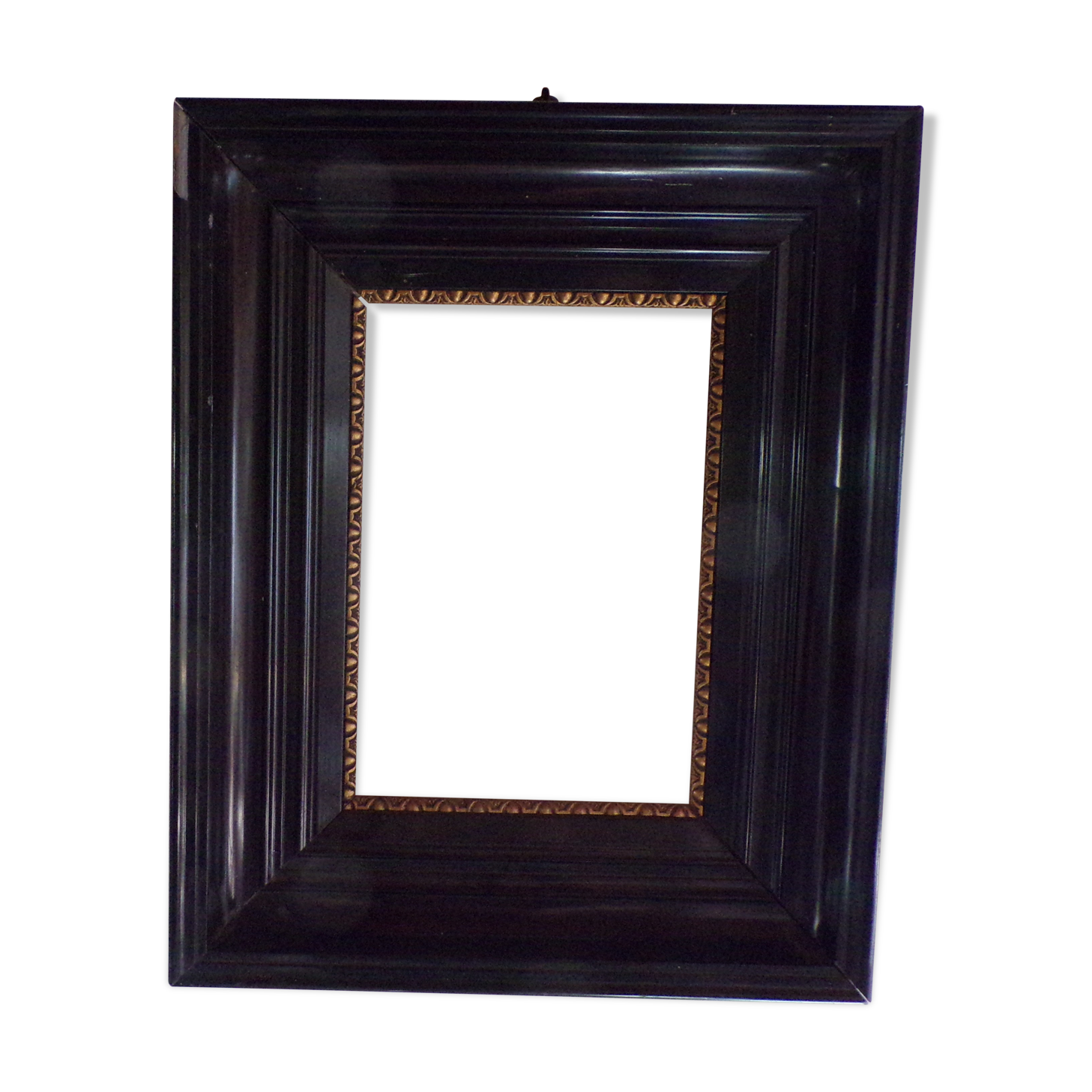 Old frame blackened wood stucco for painting or photo