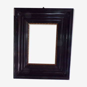 Old frame blackened wood stucco for painting or photo