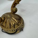 Double gold wall light