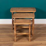 Retro Restored Ercol Chantry Nest Of Elm Tables
