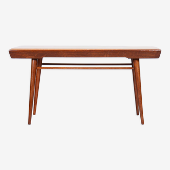 Table basse, plateau pivotant, hêtre, Umakart, Tchéquie, années 1950