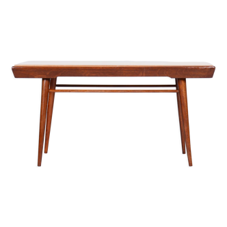 Table basse, plateau pivotant, hêtre, Umakart, Tchéquie, années 1950