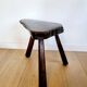 Table d'appoint ou banc en bois massif brut, style brutaliste, 1960