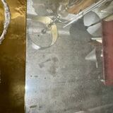 brass mirror attributed to christian echoueyres
