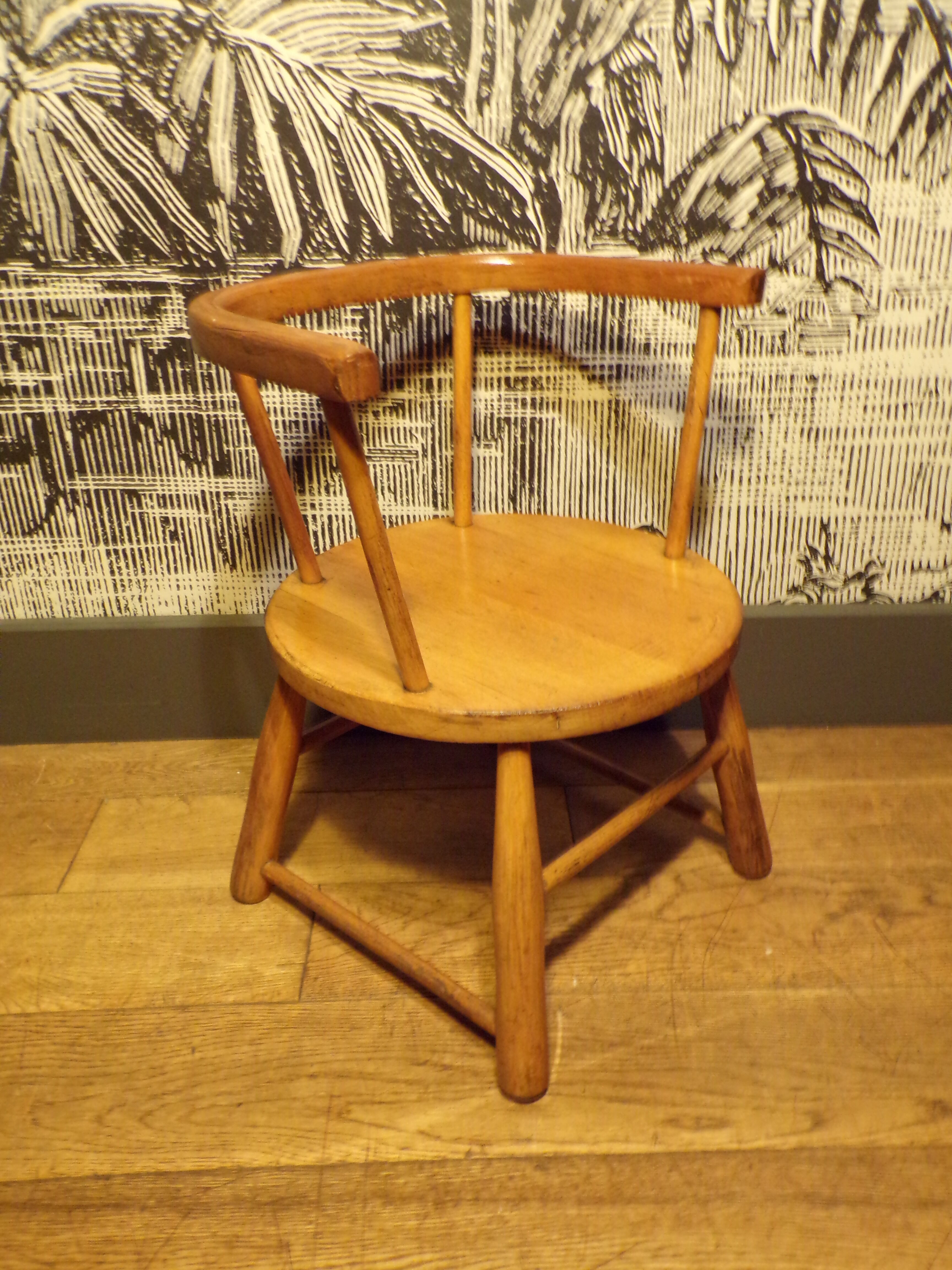 Vintage wooden children's chair