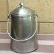 Old milk jar, aluminum cream tournus 1.5 l.