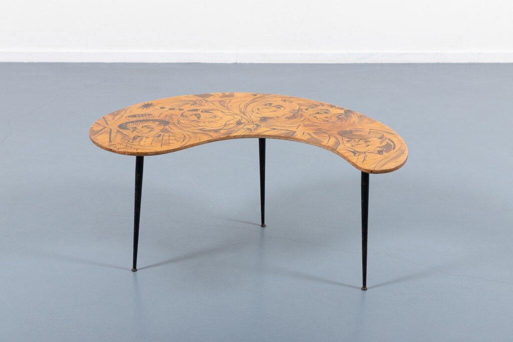 Mid-century Italian sculptural side table, 1950s