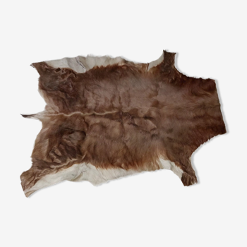 Used natural African animal skin rug 91x115cm