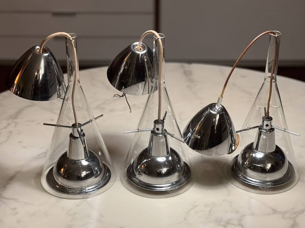 Flute Pendant Lamps 1st Edition Franco Raggi by Fontana Arte 1999