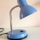 Blue metal desk lamp / vintage 70s-80s
