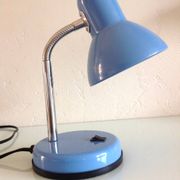 Lampe de bureau en métal bleu, années 70-80