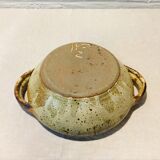 Brutalist sandstone hollow flat, handcrafted, vintage 70s