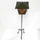 Lampadaire vintage francais tripode 1950 rockabilly metal perforee acier la