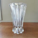 Vintage origami style crystal vase