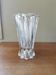 Vintage origami-style crystal vase