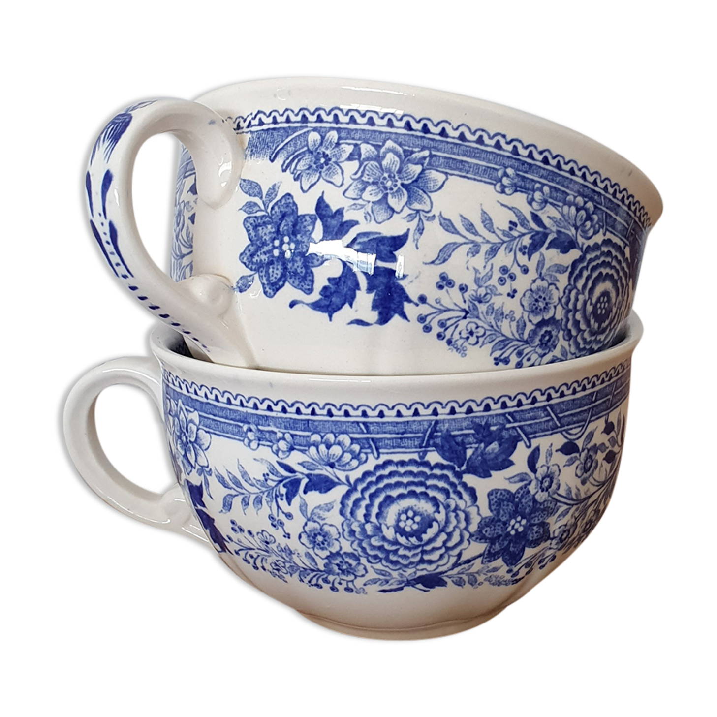 2 tasses à café Villeroy et Boch, modèle Burgenland, 1950