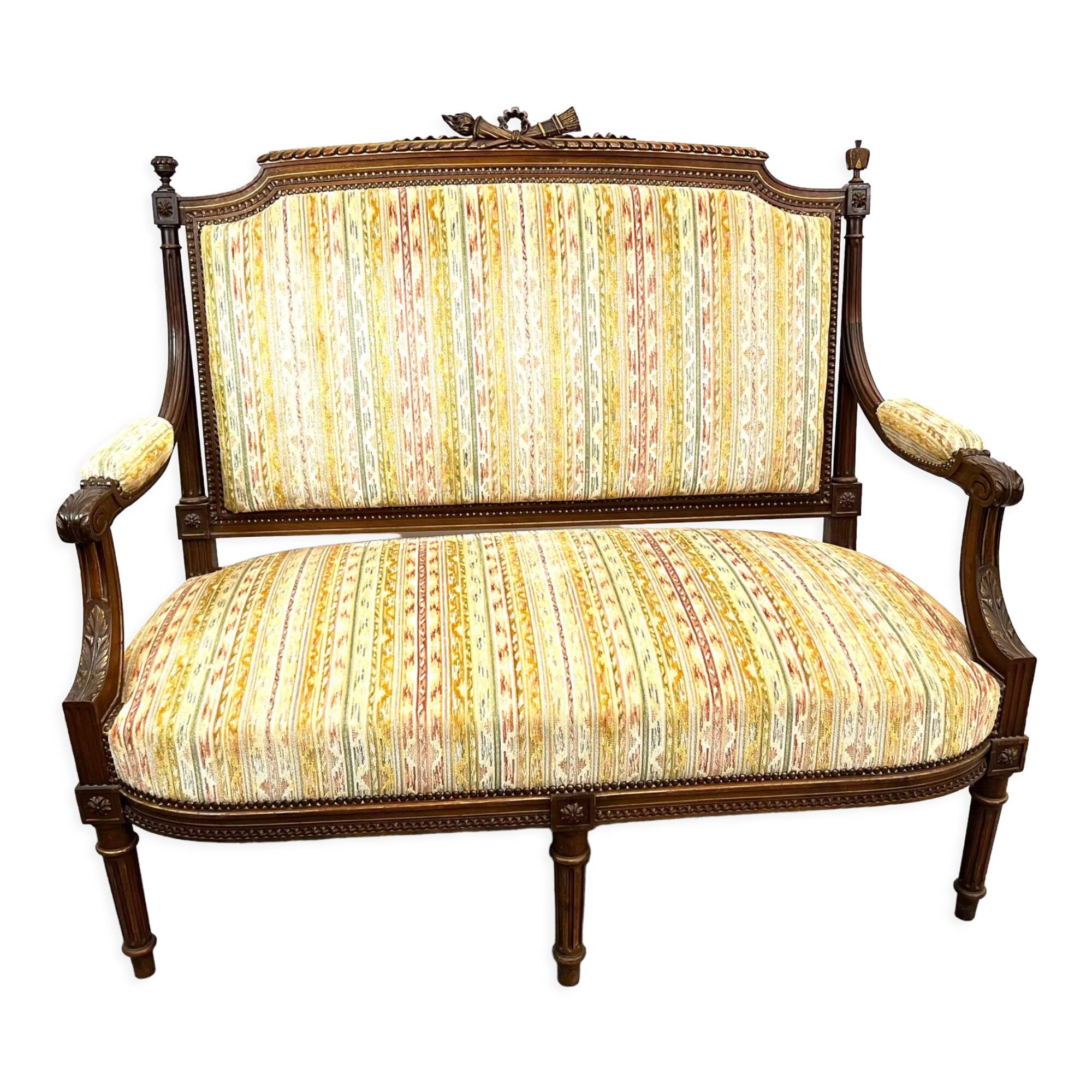 Sofa 2 places Louis XVI style